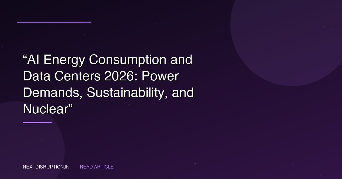 AI Energy Consumption and Data Centers