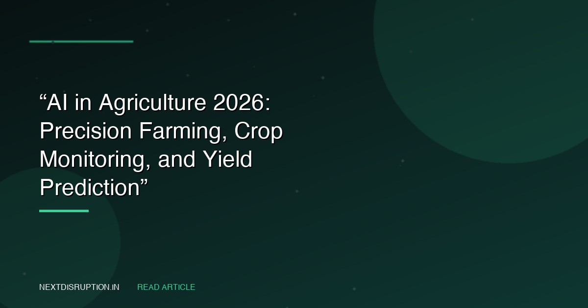 Precision Farming and Crop AI