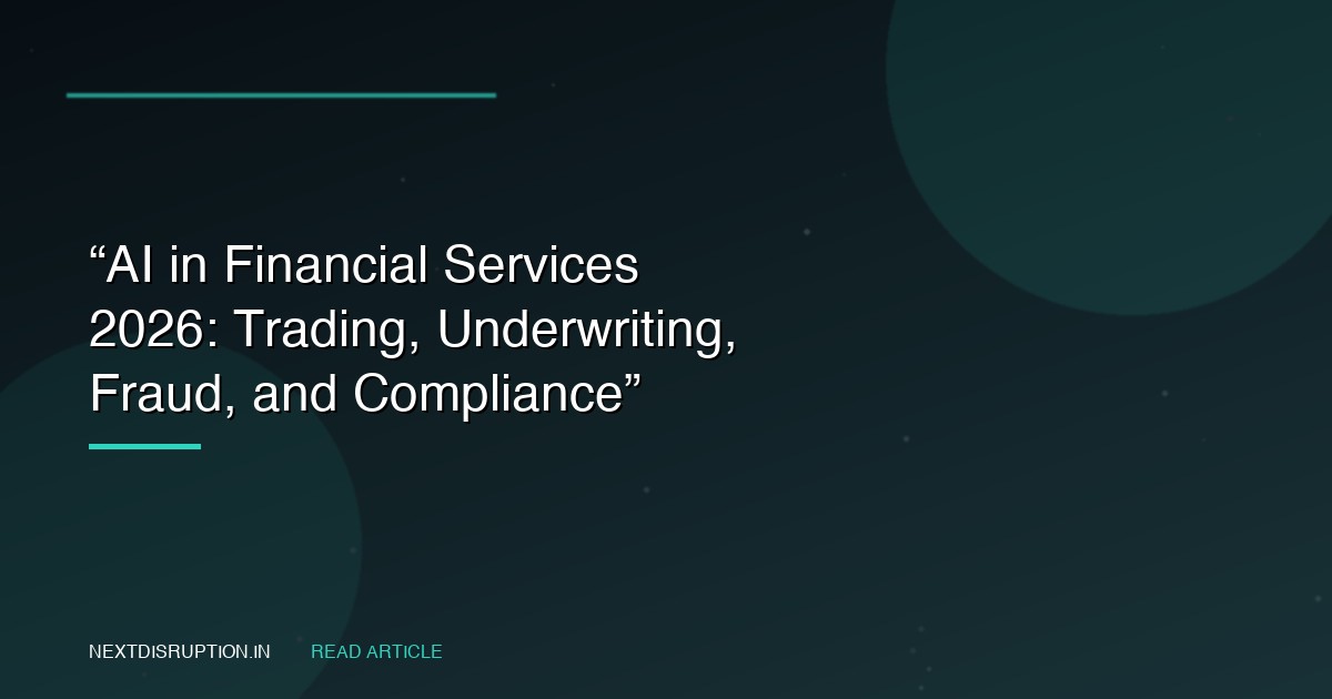 AI in Financial Services 2026