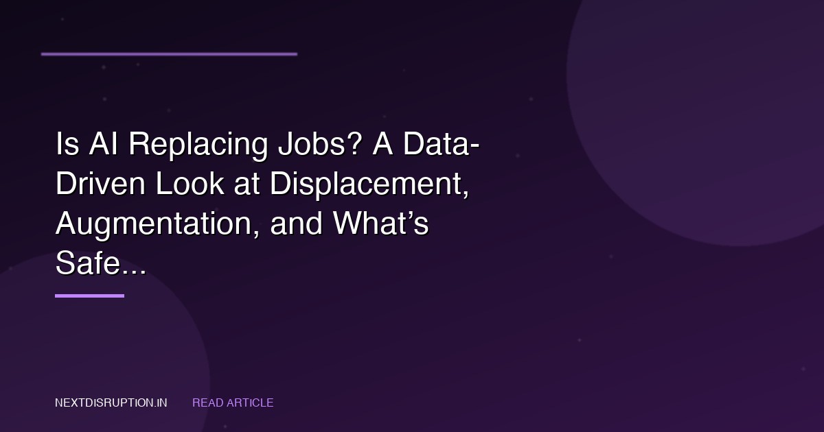 Is AI Replacing Jobs? A Data-Driven